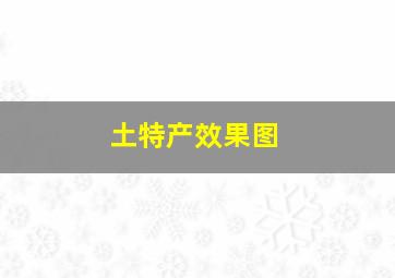 土特产效果图