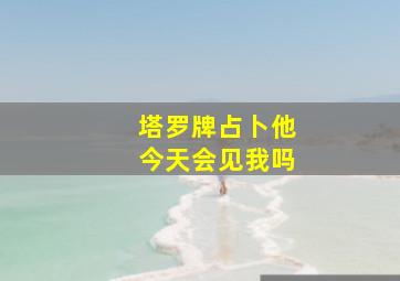 塔罗牌占卜他今天会见我吗