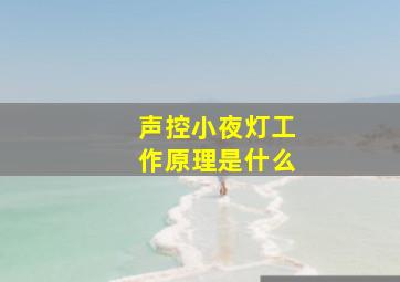 声控小夜灯工作原理是什么