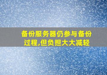 备份服务器仍参与备份过程,但负担大大减轻