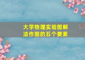 大学物理实验图解法作图的五个要素