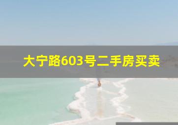 大宁路603号二手房买卖