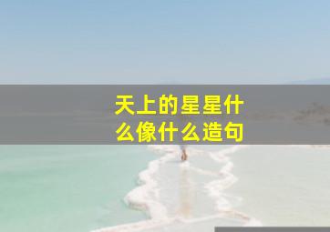 天上的星星什么像什么造句