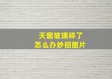 天窗玻璃碎了怎么办妙招图片