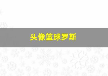 头像篮球罗斯