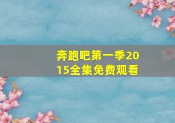 奔跑吧第一季2015全集免费观看