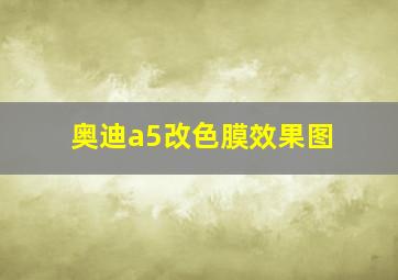 奥迪a5改色膜效果图