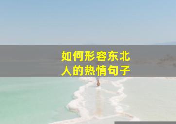 如何形容东北人的热情句子