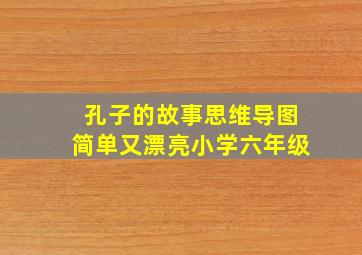 孔子的故事思维导图简单又漂亮小学六年级