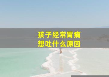 孩子经常胃痛想吐什么原因