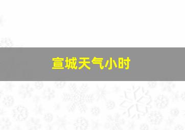 宣城天气小时