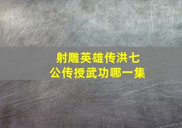 射雕英雄传洪七公传授武功哪一集