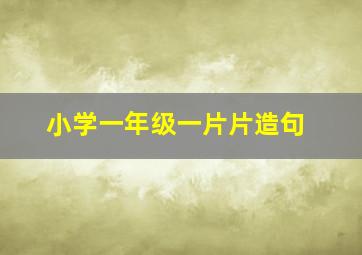 小学一年级一片片造句