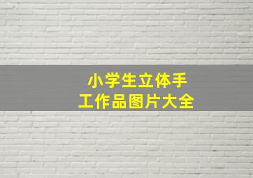 小学生立体手工作品图片大全