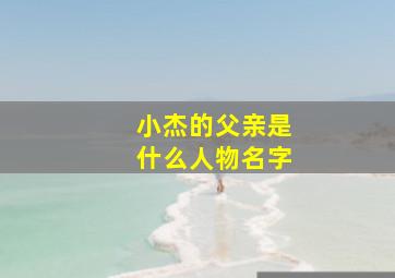 小杰的父亲是什么人物名字