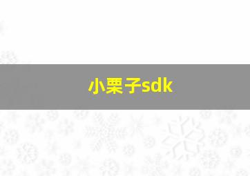 小栗子sdk