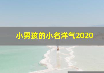 小男孩的小名洋气2020