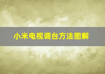 小米电视调台方法图解