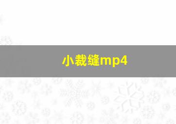 小裁缝mp4