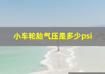 小车轮胎气压是多少psi