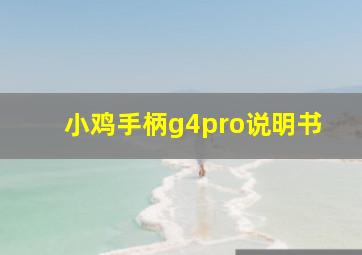 小鸡手柄g4pro说明书