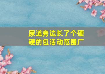 尿道旁边长了个硬硬的包活动范围广