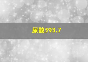 尿酸393.7