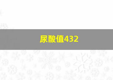 尿酸值432