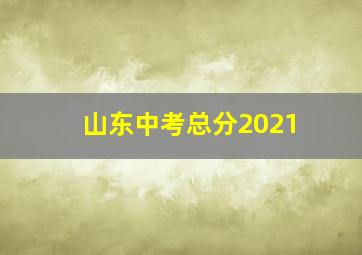 山东中考总分2021