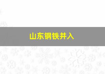 山东钢铁并入