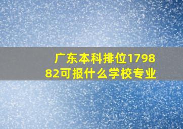 广东本科排位179882可报什么学校专业