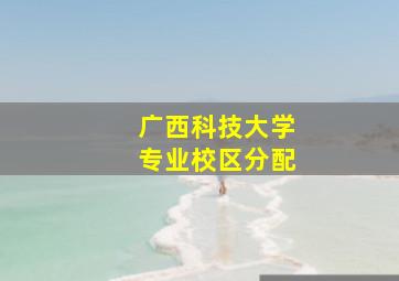 广西科技大学专业校区分配