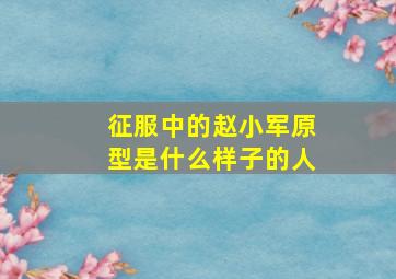 征服中的赵小军原型是什么样子的人