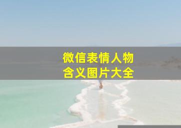 微信表情人物含义图片大全