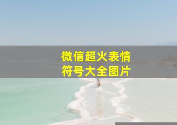 微信超火表情符号大全图片