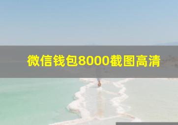 微信钱包8000截图高清