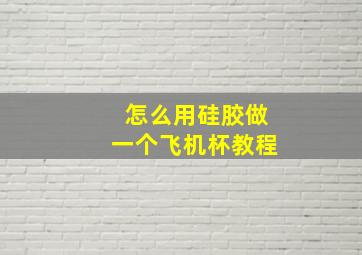 怎么用硅胶做一个飞机杯教程