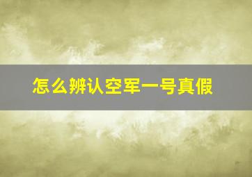 怎么辨认空军一号真假