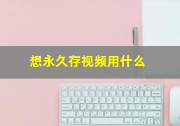 想永久存视频用什么