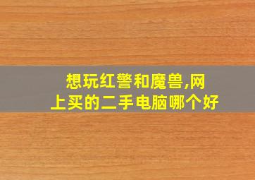 想玩红警和魔兽,网上买的二手电脑哪个好