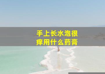 手上长水泡很痒用什么药膏