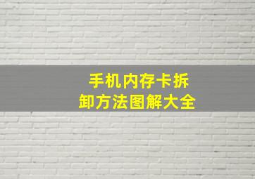 手机内存卡拆卸方法图解大全