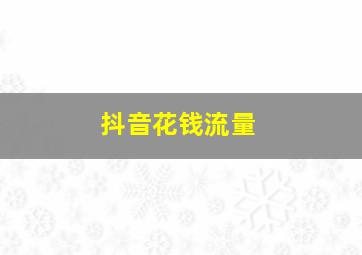 抖音花钱流量