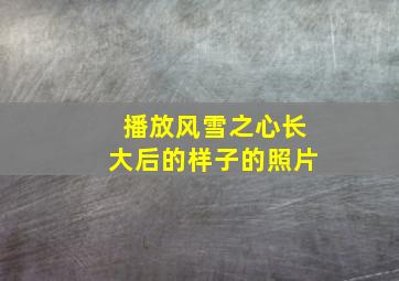 播放风雪之心长大后的样子的照片