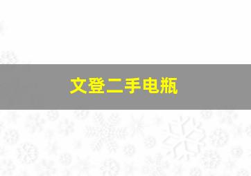 文登二手电瓶