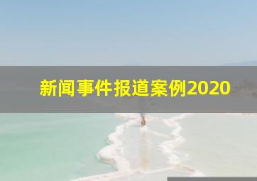 新闻事件报道案例2020