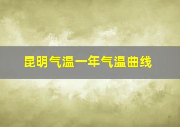 昆明气温一年气温曲线