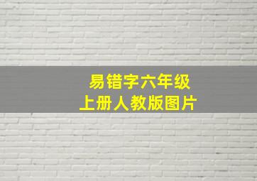 易错字六年级上册人教版图片