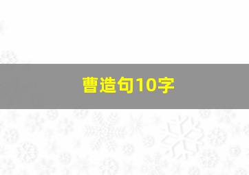 曹造句10字