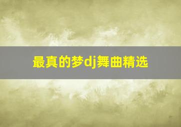 最真的梦dj舞曲精选